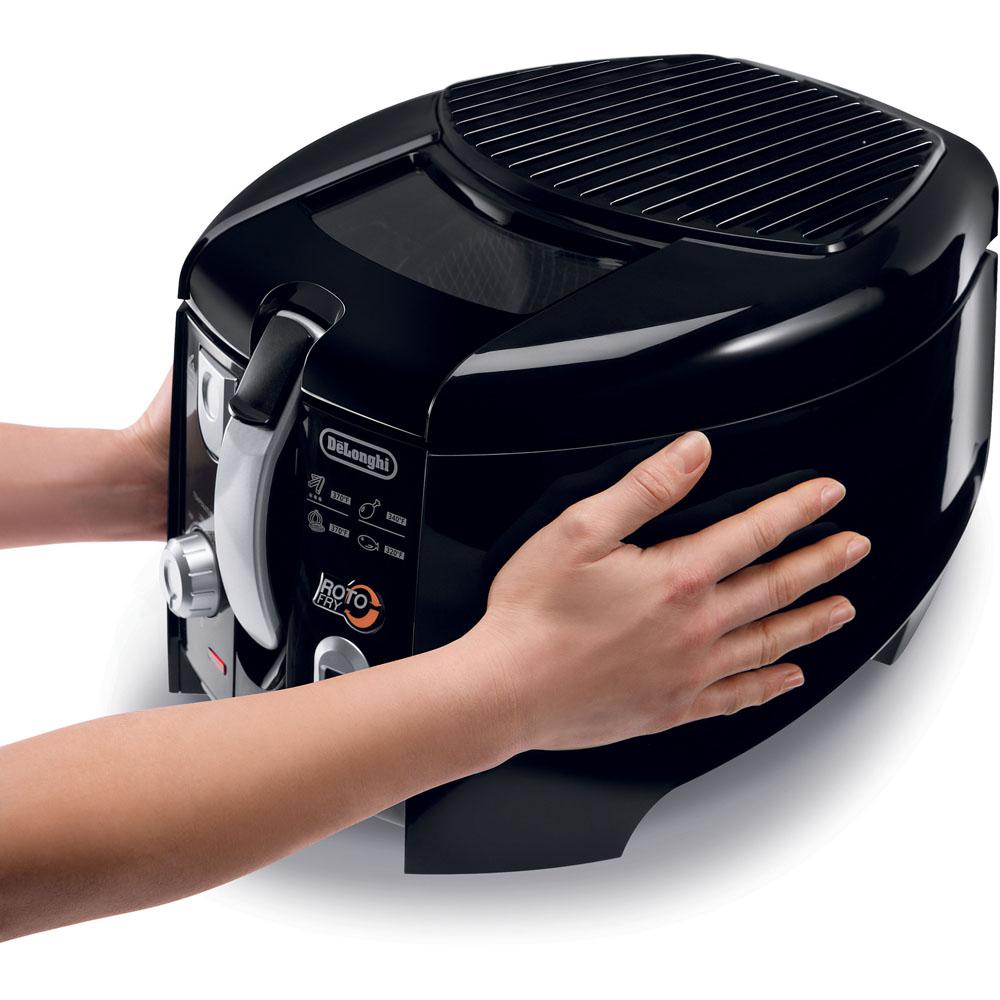 DeLonghi Roto Fry Cool Touch Low Oil Deep Fryer D28313UXBK The Home Depot