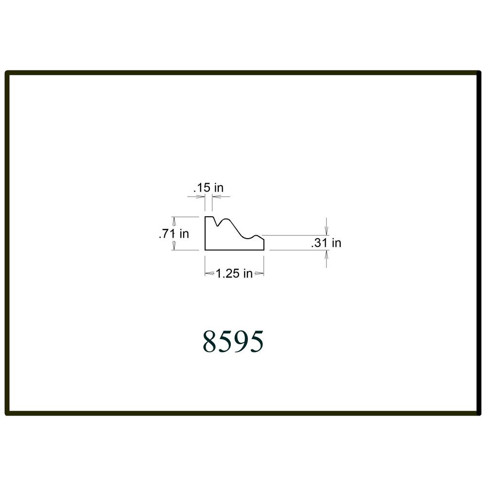 House Of Fara 3 4 In X 1 1 4 In X 8 Ft Mdf Shoe Moulding 8595 The Home Depot