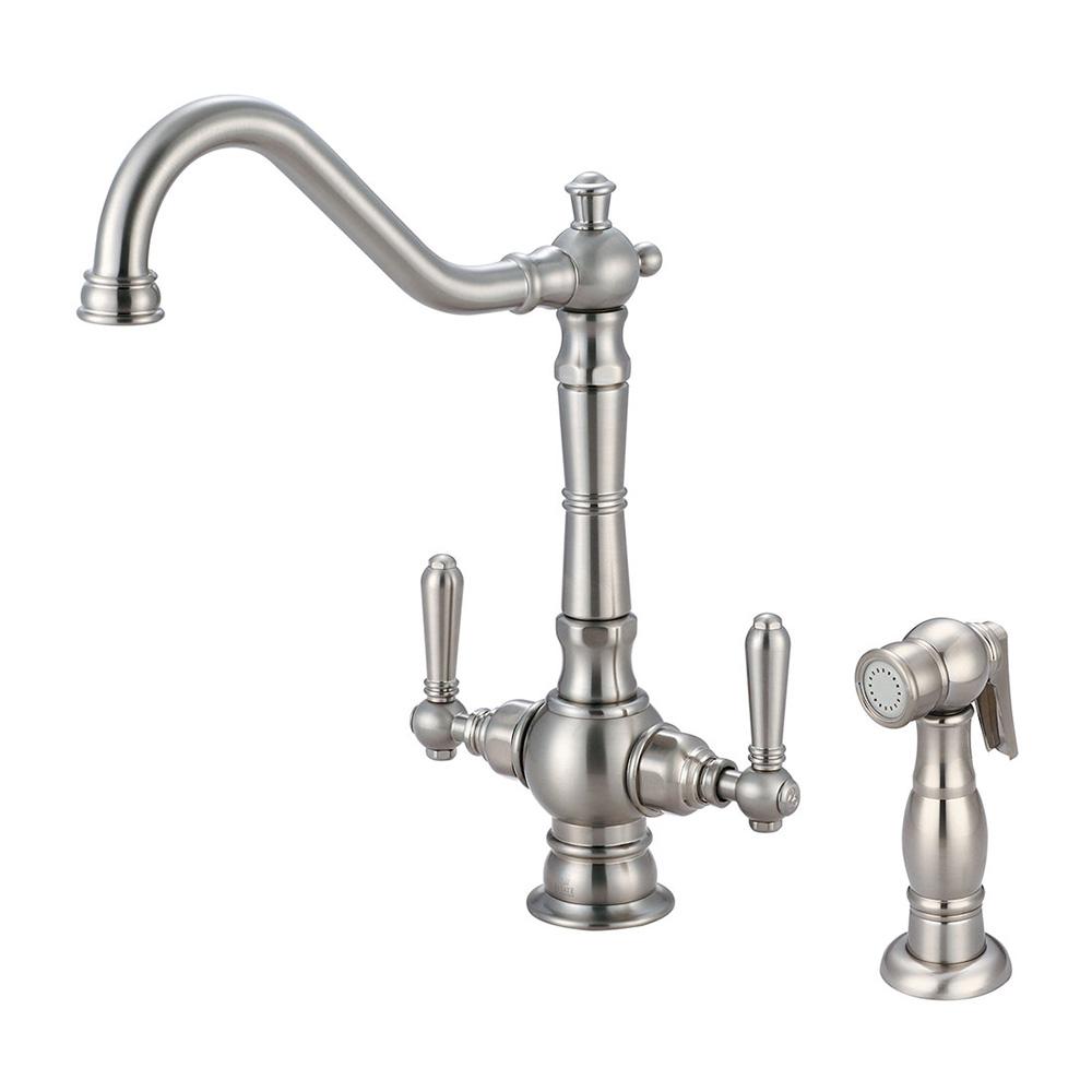 Pioneer Faucets Americana 2 Handle Standard Kitchen Faucet With Pioneer Faucets Americana 2 Handle