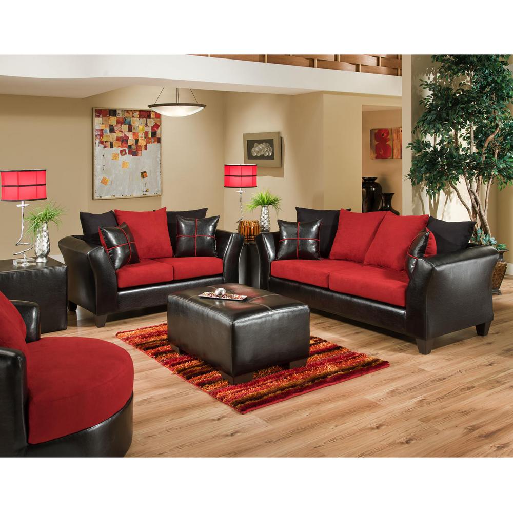 Red - Fabric - Living Room Sets - Living Room Furniture - The Home Depot Red - Fabric - Living Room Sets - Living Room Furniture - The Home Depot