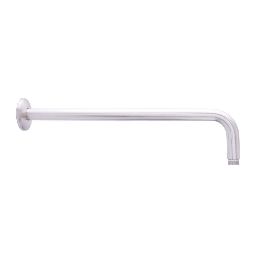 Dyconn 16 In Right Angled Shower Arm With Brushed Nickel Right Angled Shower Arm With In Brushed Nickel