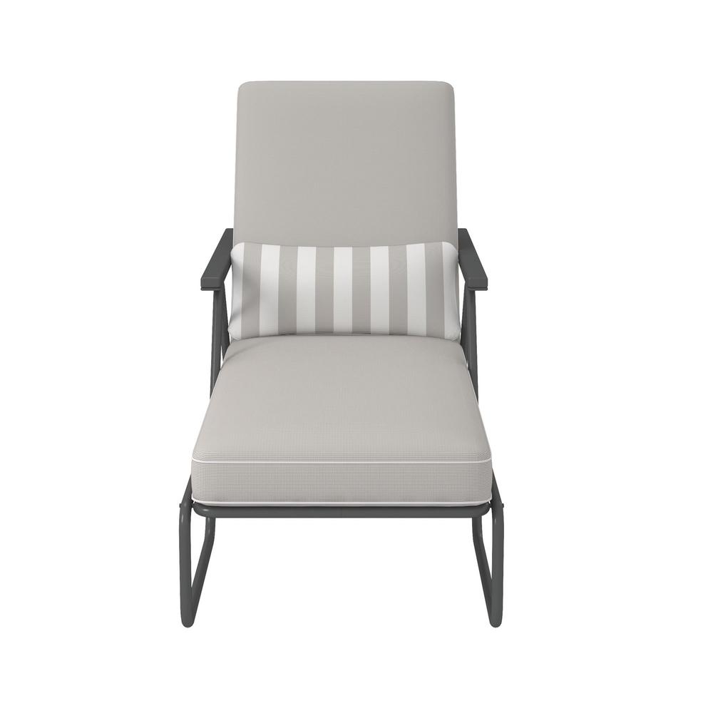 Cosco Novogratz Poolside Gossip Connie Gray Metal Outdoor Chaise Lounge With Cushions 88063cwg1e The Home Depot - Cosco Chaise Lounge Cosco Novogratz Poolside Gossip Connie Gray Metal Outdoor Chaise Lounge With Cushions 88063cwg1e The Home Depot - Cosco Chaise Lounge