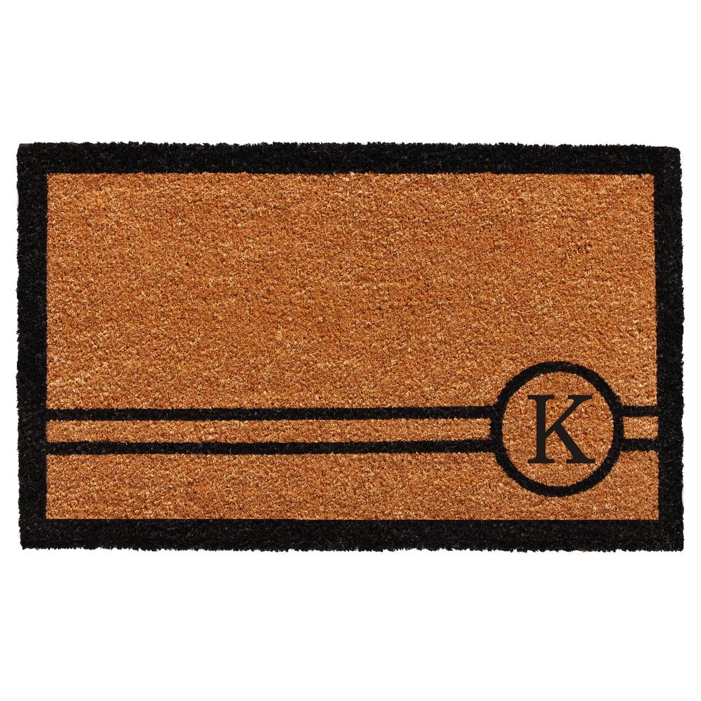 Home More Chelsea 24 In X 36 In Monogram K Door Mat 153072436k