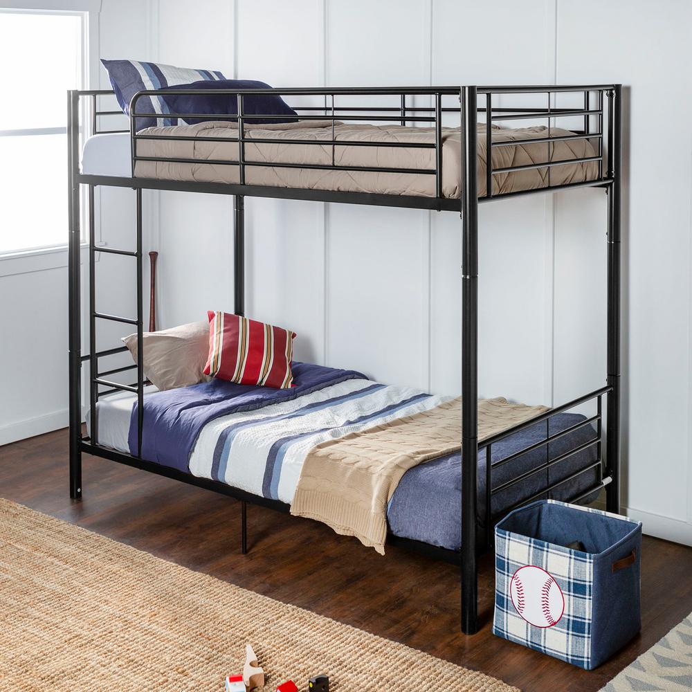 metal bunk beds twin over twin