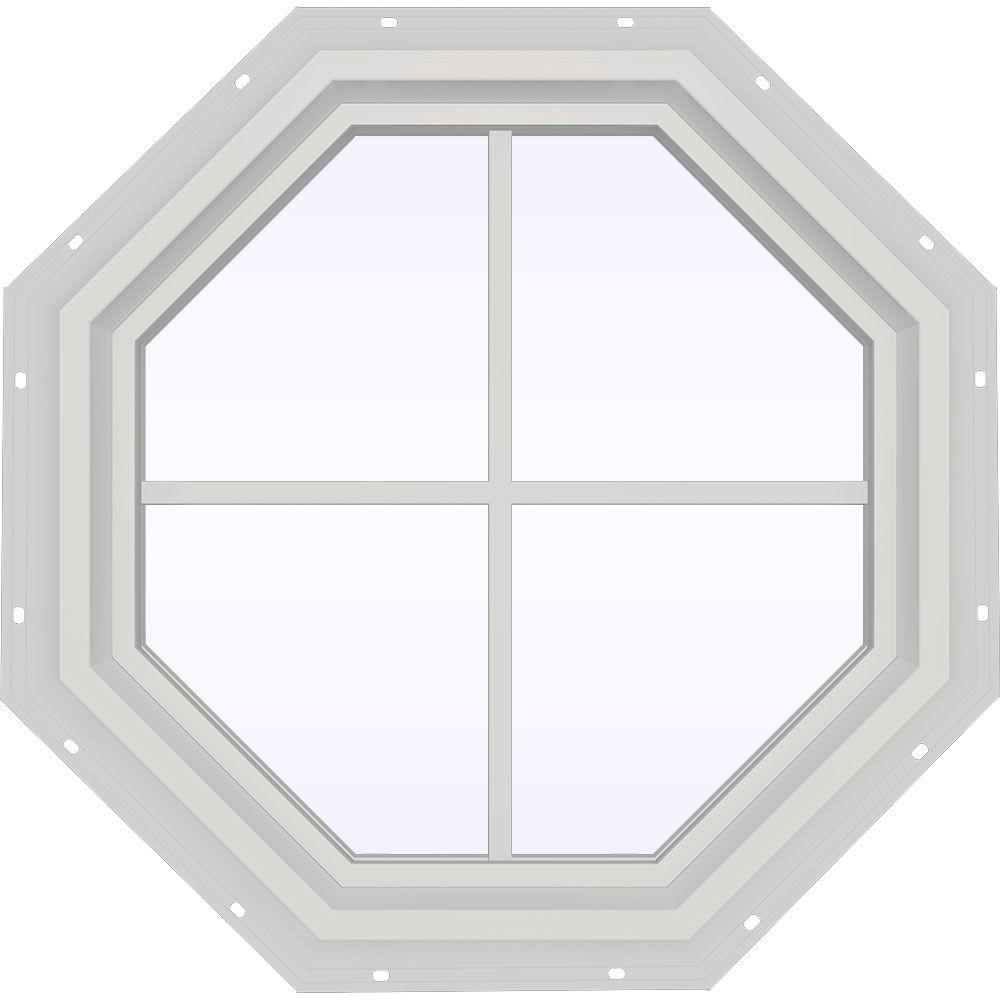 vinyl octagon windows