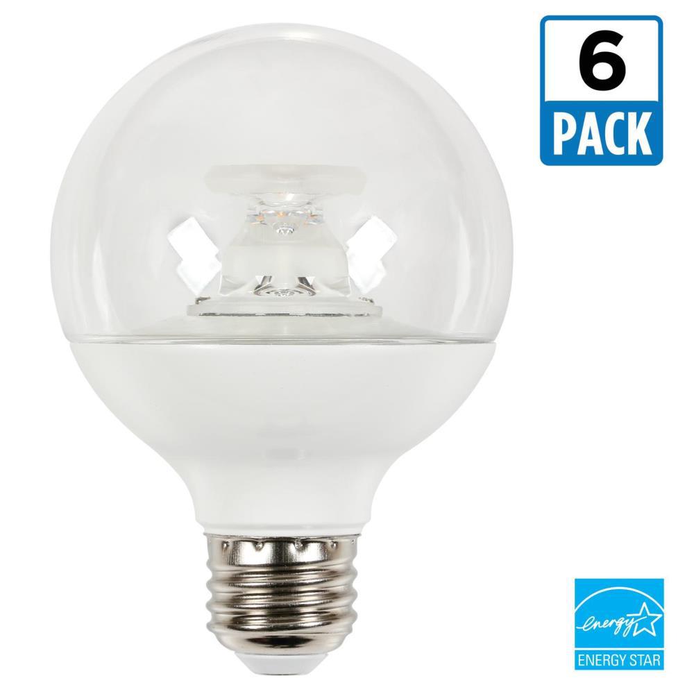 Westinghouse 60W Equivalent Soft White G25 Dimmable LED Light Bulb (6 ...