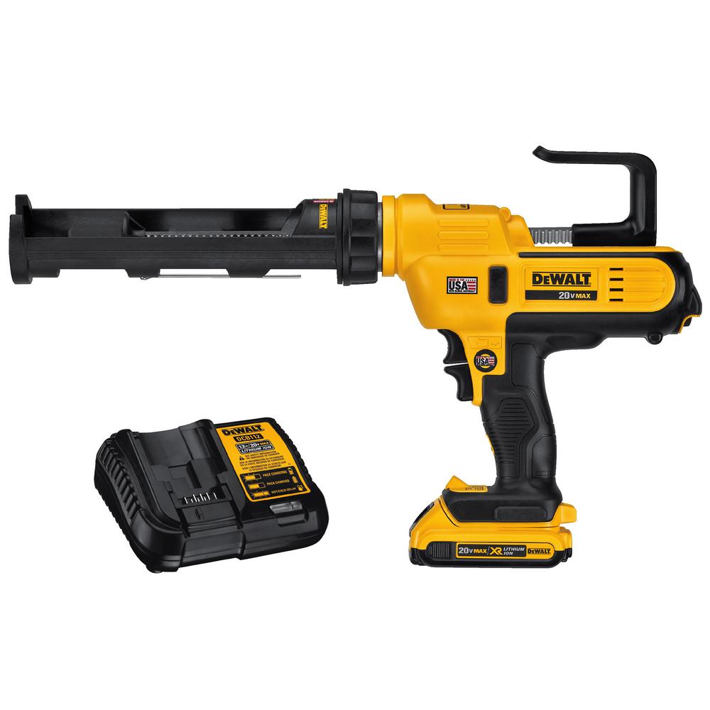 Dewalt 20-Volt MAX Lithium-Ion Cordless 300 ml Adhesive Gun Kit with Battery 2Ah... by DEWALT
