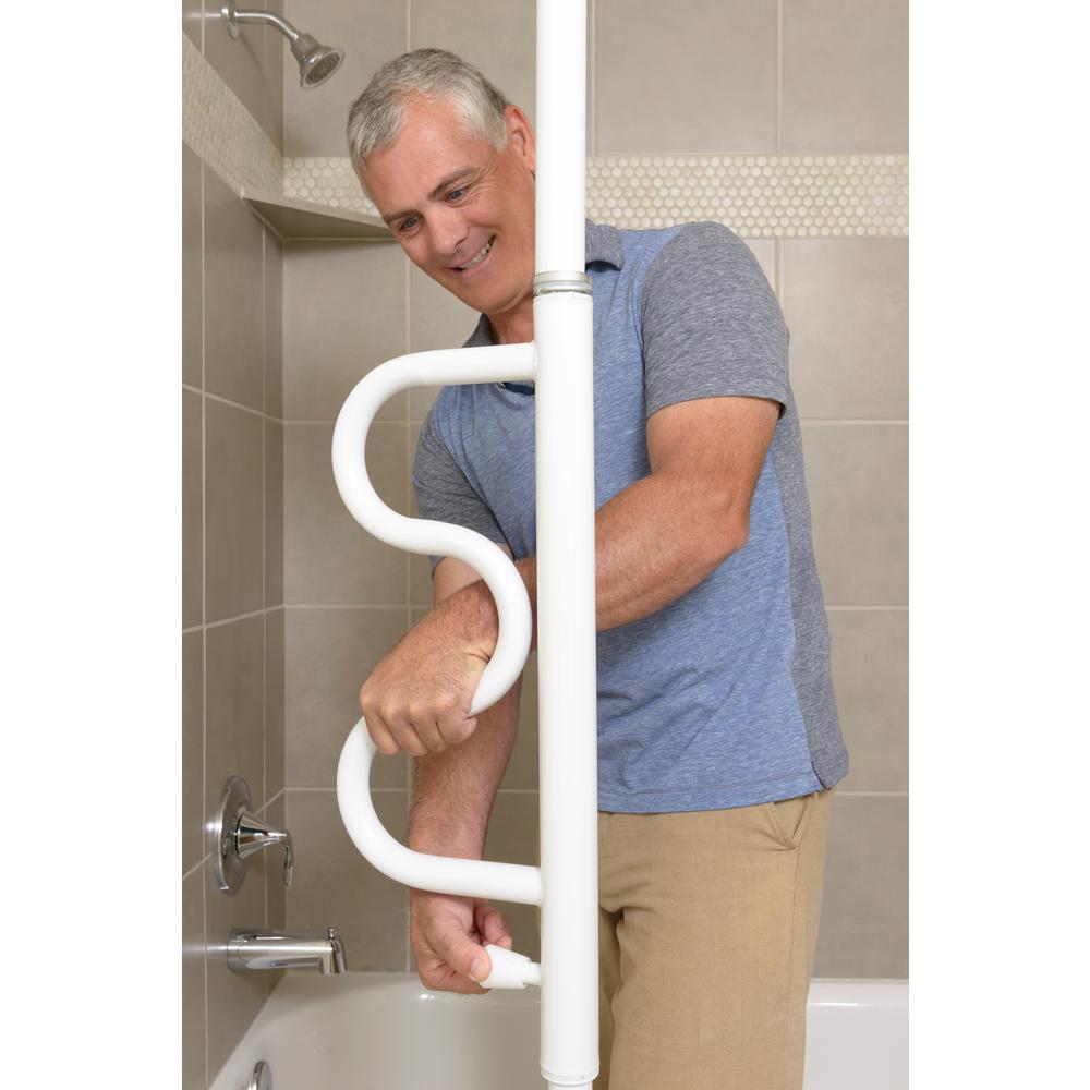 Floor To Ceiling Grab Bar Mail Cabinet 4 Stander Adjule Floor To Ceiling Security Pole And Curve Grab Bar