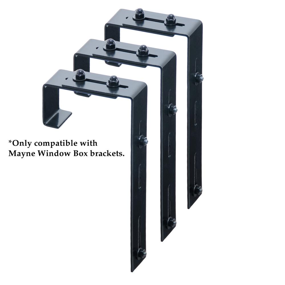 Plant Hangers Planters The Home Depot Window Box Deck Rail Steel Brackets