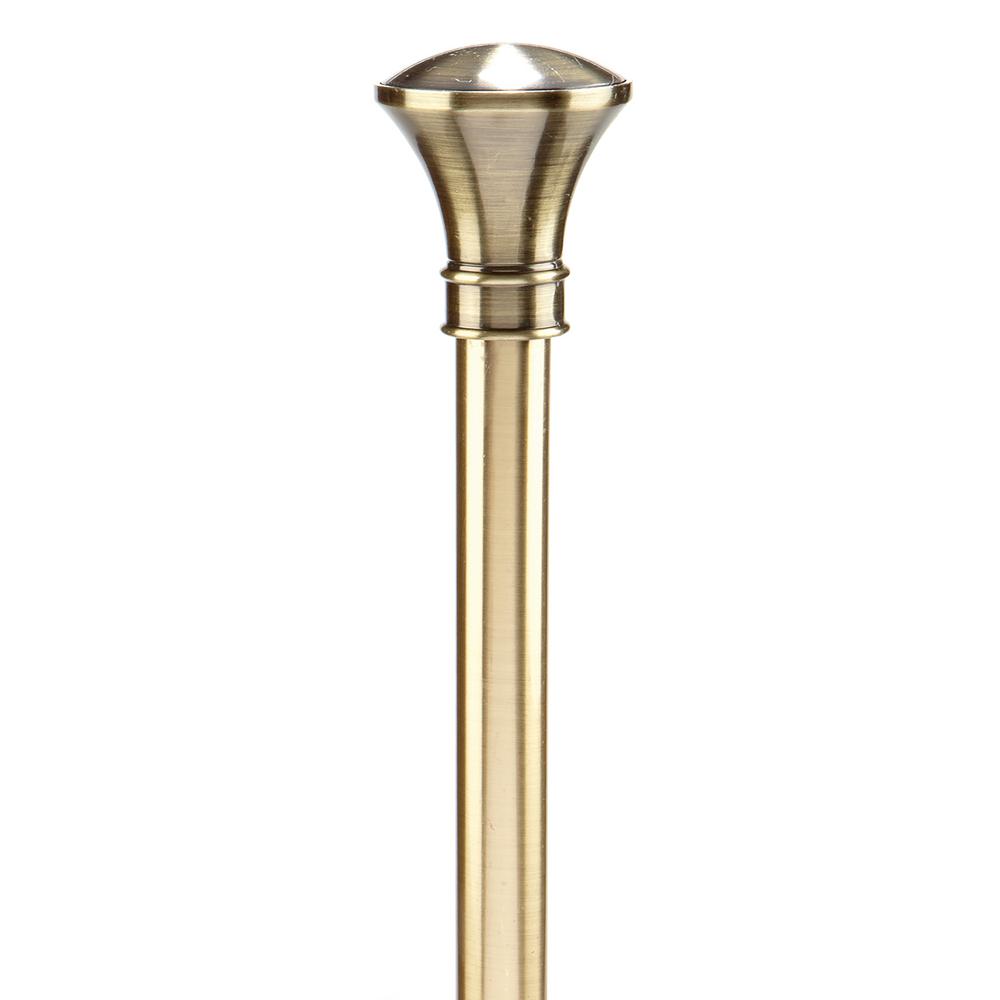 Home Details Trumpet 86 To 120 In Single Curtain Rod In Antique