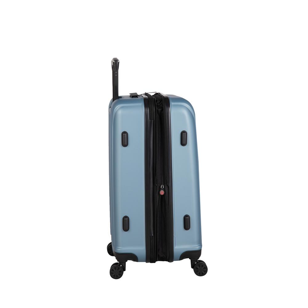 blue hard suitcase