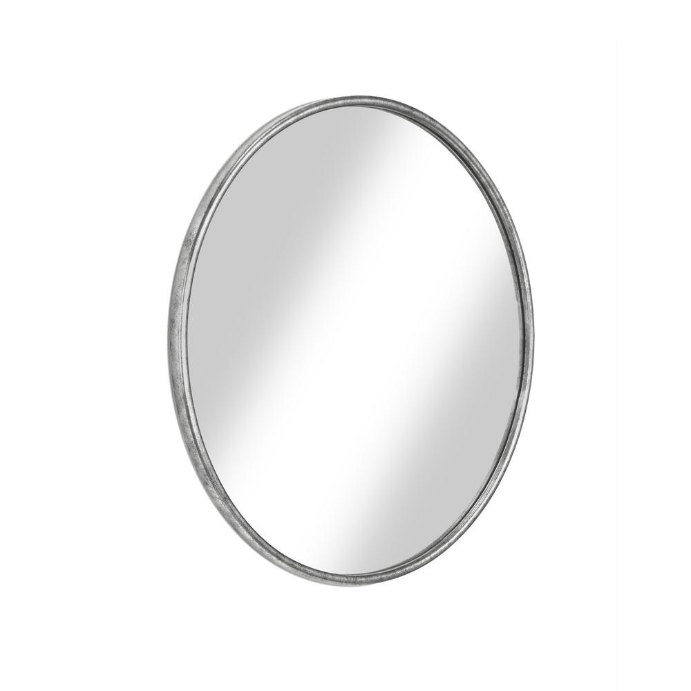 Martin Svensson Home 30 In Antique Pewter Framed Round Wall Antique Pewter Framed Round Wall