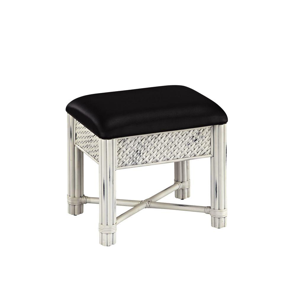 Home Styles Chesapeake Black Vanity Bench552928 The Home Depot