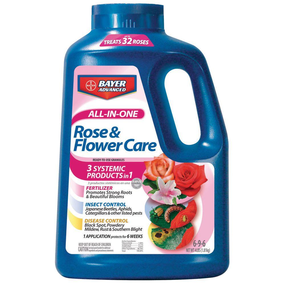 Bayer Advanced 4 Lb All in 1 Rose And Flower Care Granules 701110 