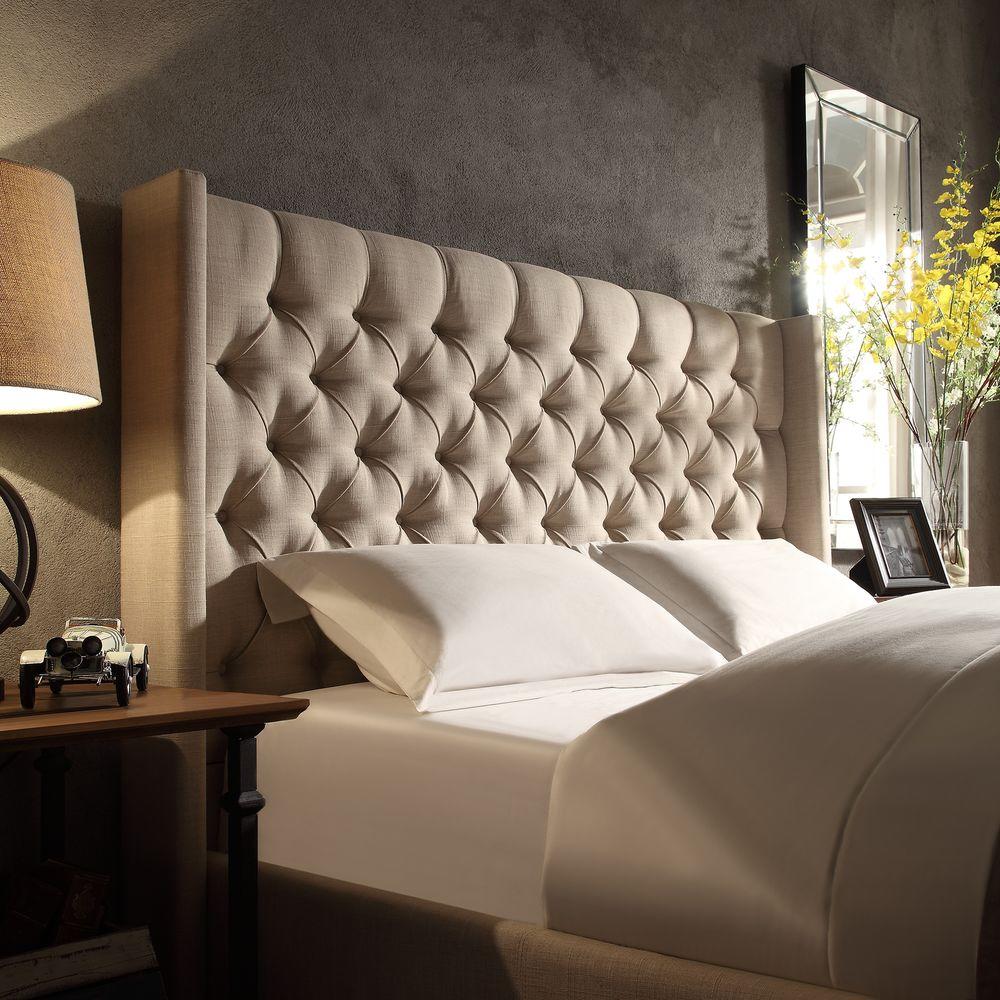 HomeSullivan Wentworth Oatmeal King Headboard 40E784BK1BLHB The Home