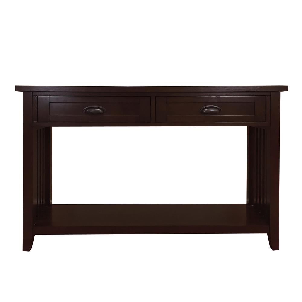 Donnieann Brookdale Dark Walnut 2 Drawers Console Table 805109