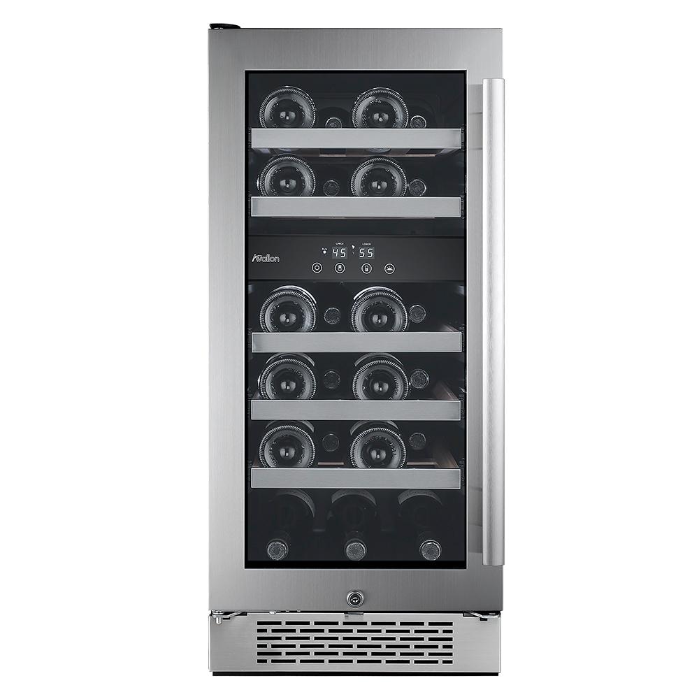 Wine Coolers Beverage The Home Depot Dual Zone Built In Wine Cooler With Argon