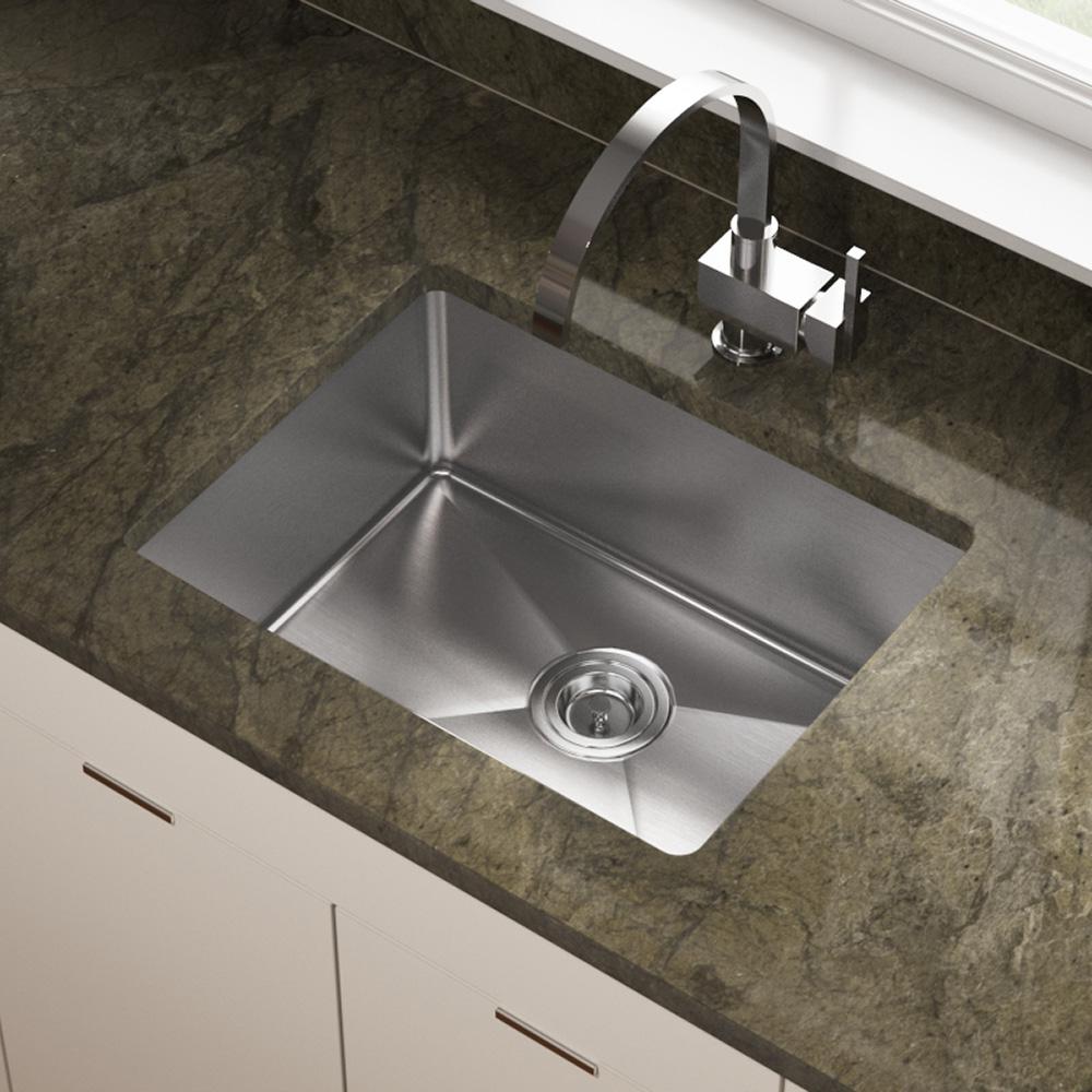 Mr Direct Undermount Stainless Steel 23 In Single Bowl Kitchen Sink