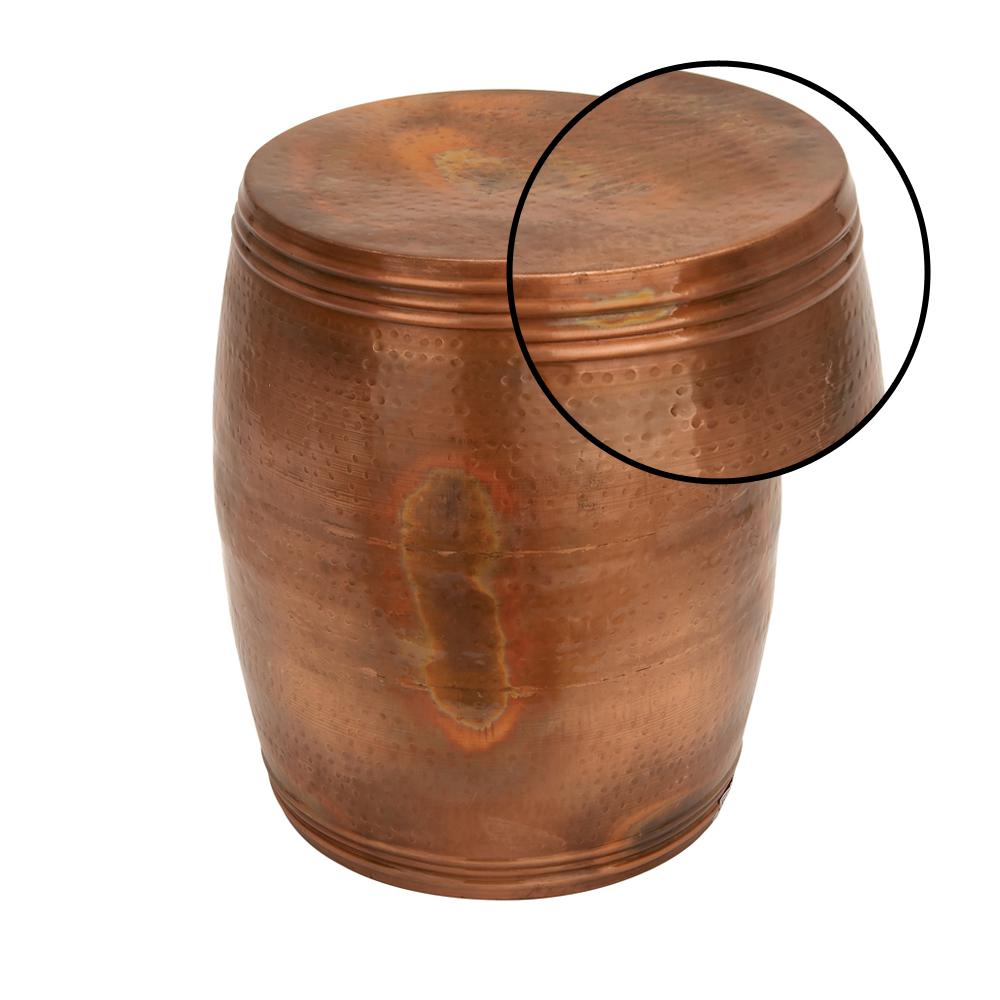 Bronze Metal Drum Stool Bronze Metal Drum Stool