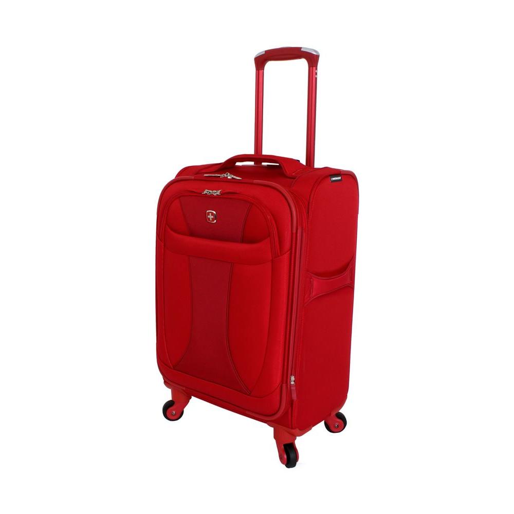 UPC 721427004487 product image for Wenger Luggage 20 in. Lightweight Spinner Suitcase in Red 7208151156 | upcitemdb.com