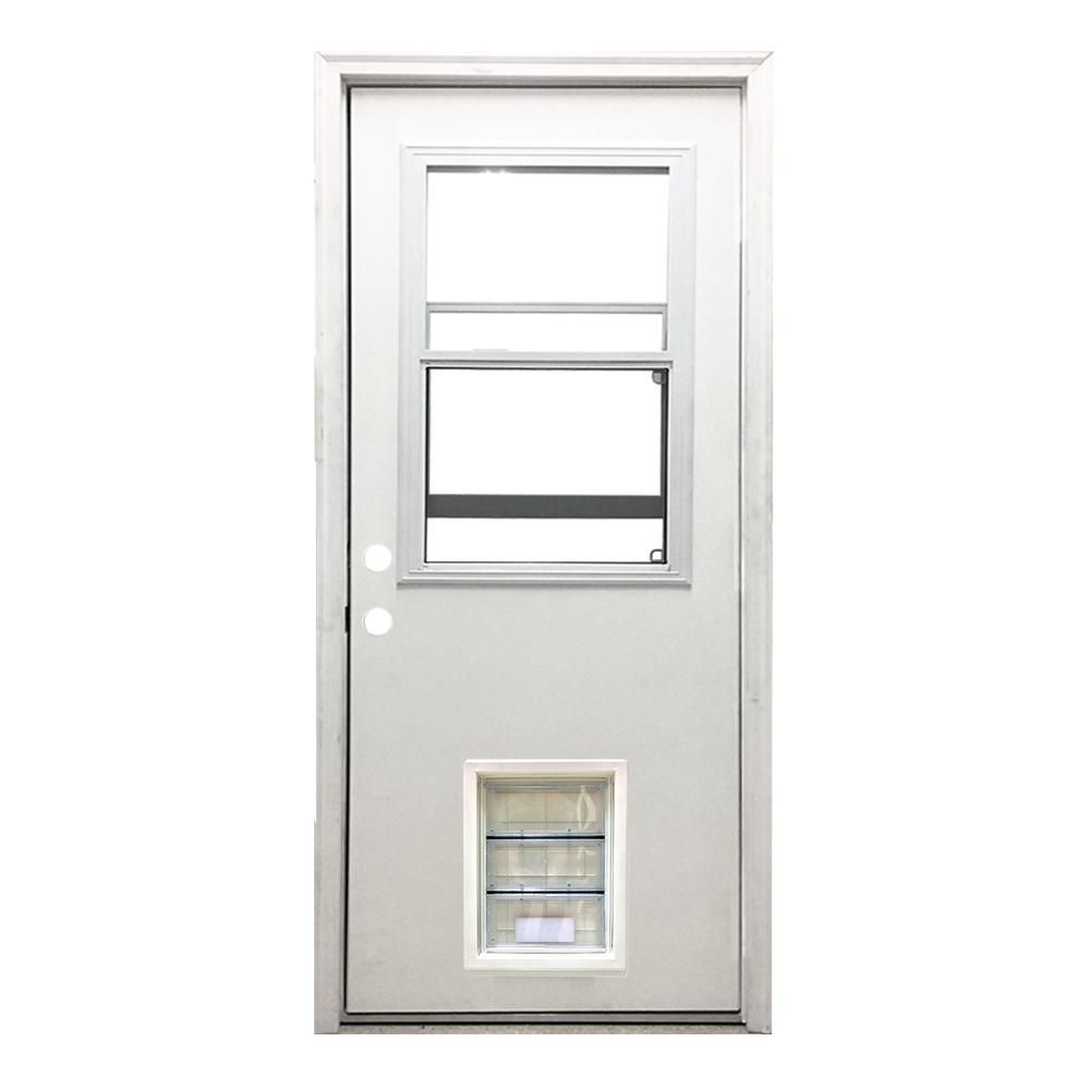 Steves Sons 32 In X 80 In Classic Clear Vented Half Lite Rhis