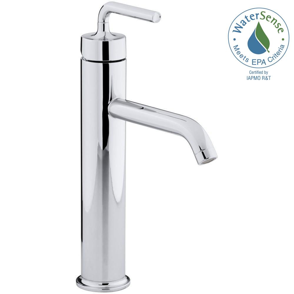 Kohler Purist Tall Single Hole Handle Low Arc Bathroom Vessel Kohler Purist Tall Single Hole Handle Low Arc Bathroom Vessel Sink Faucet With Straight