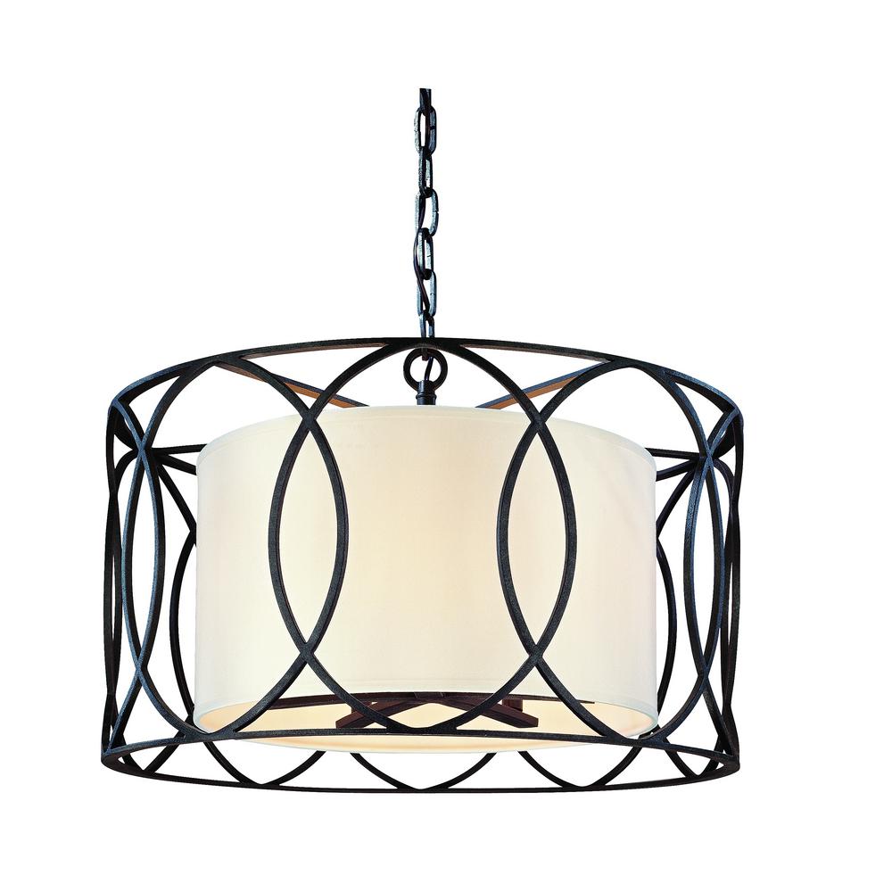 Troy Lighting The Home Depot Sausalito 5 Light Deep Bronze Pendant