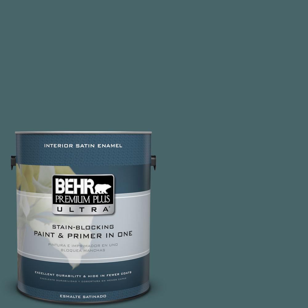 BEHR MARQUEE 1-gal. #500F-7 Mythic Forest Semi-Gloss Enamel ...