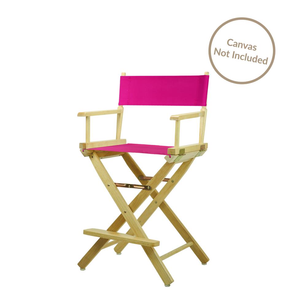 24 In Director S Chair Honey Oak Solid Wood Frame 220 05 The Home Director S Chair Natural Solid Wood Frame