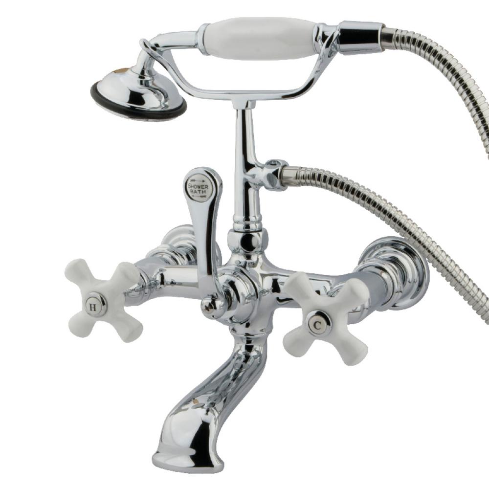 Kingston Brass Vintage 7 in. Center 3Handle Claw Foot Tub Faucet with