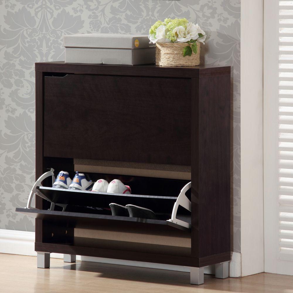 Design Modern Shoe Storage baxton studio simms dark brown cabinet 28862 4342 hd the home depot