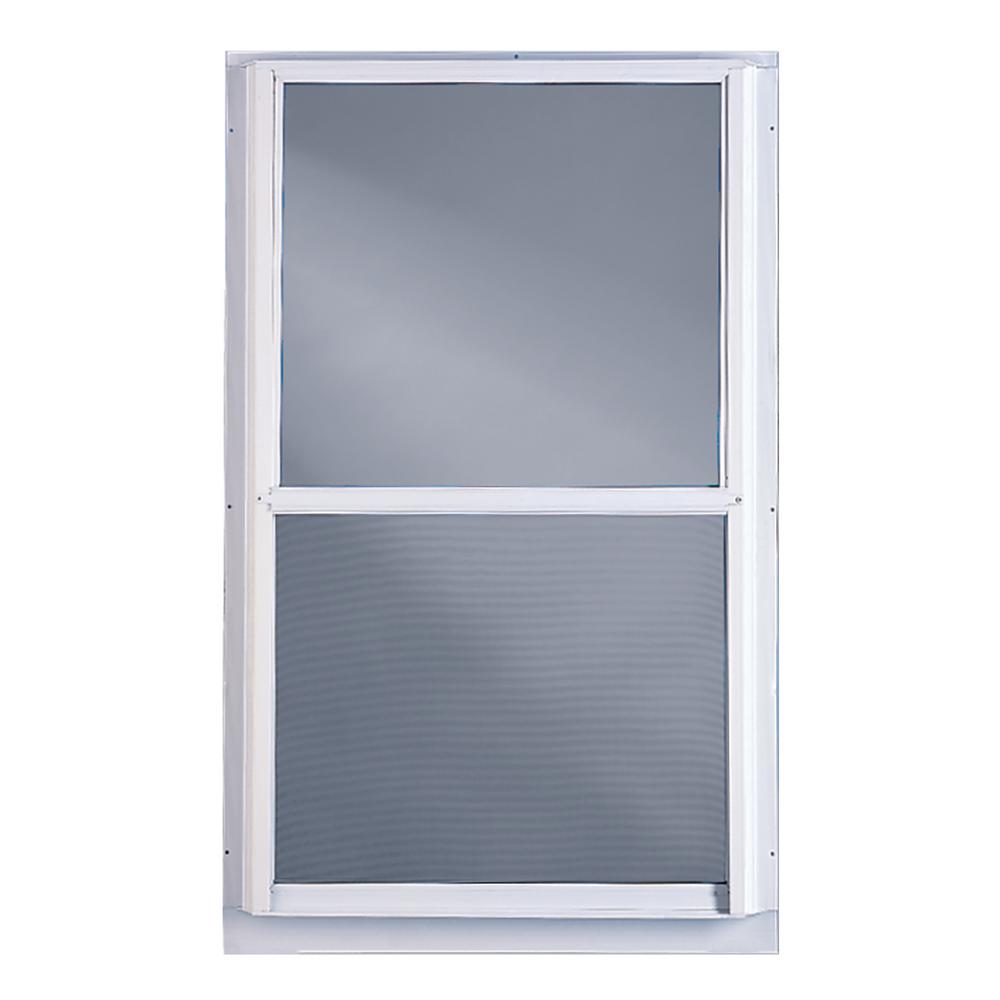 Weatherstar 32 In X 55 In 3 Track Storm Aluminum Window C3033255 The Home Depot