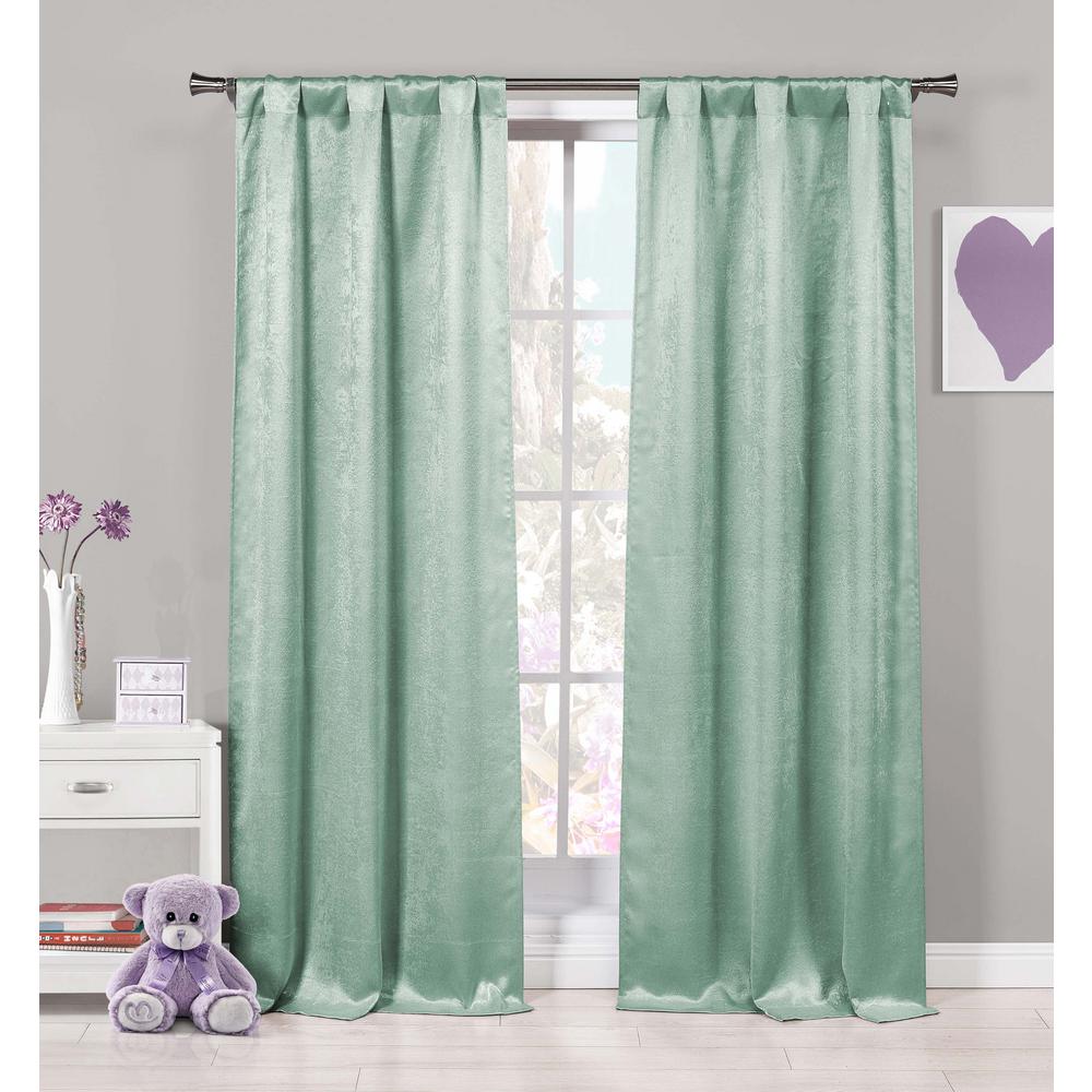 Duck River Textile Maddie Blackout Curtains Seafoam 37x84