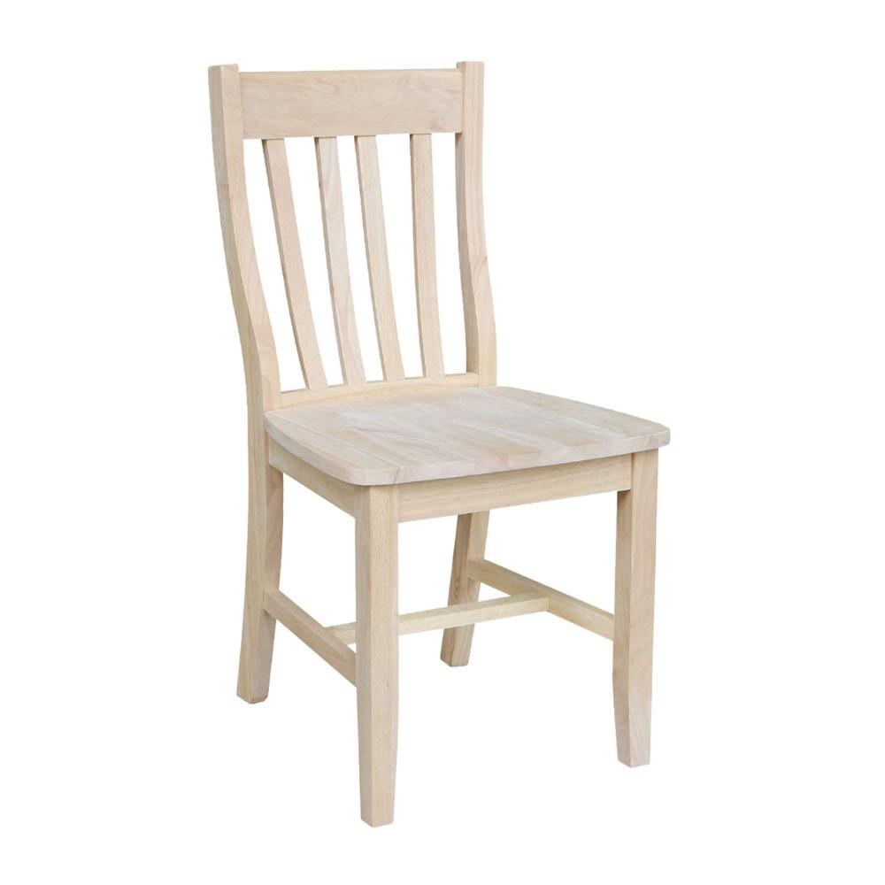 International Concepts Unfinished Wood Dining Chair Set Of 2 C