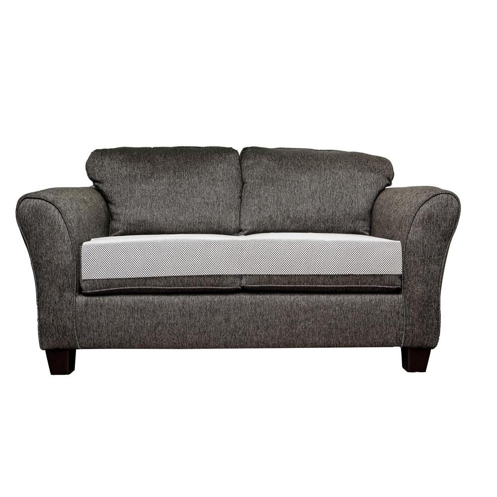 Quickfit White Anti And Slip Loveseat Cover With Pockets Antislip Quickfit White Anti And Slip Loveseat Cover With Pockets