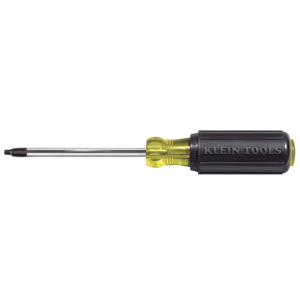 Klein Tools 0 SquareRecess Tip Screwdriver 4 in. RoundShank660