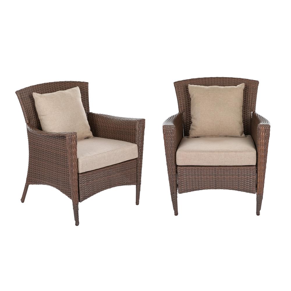 W Unlimited Galleon Collection Wicker Outdoor Lounge Chair Set with