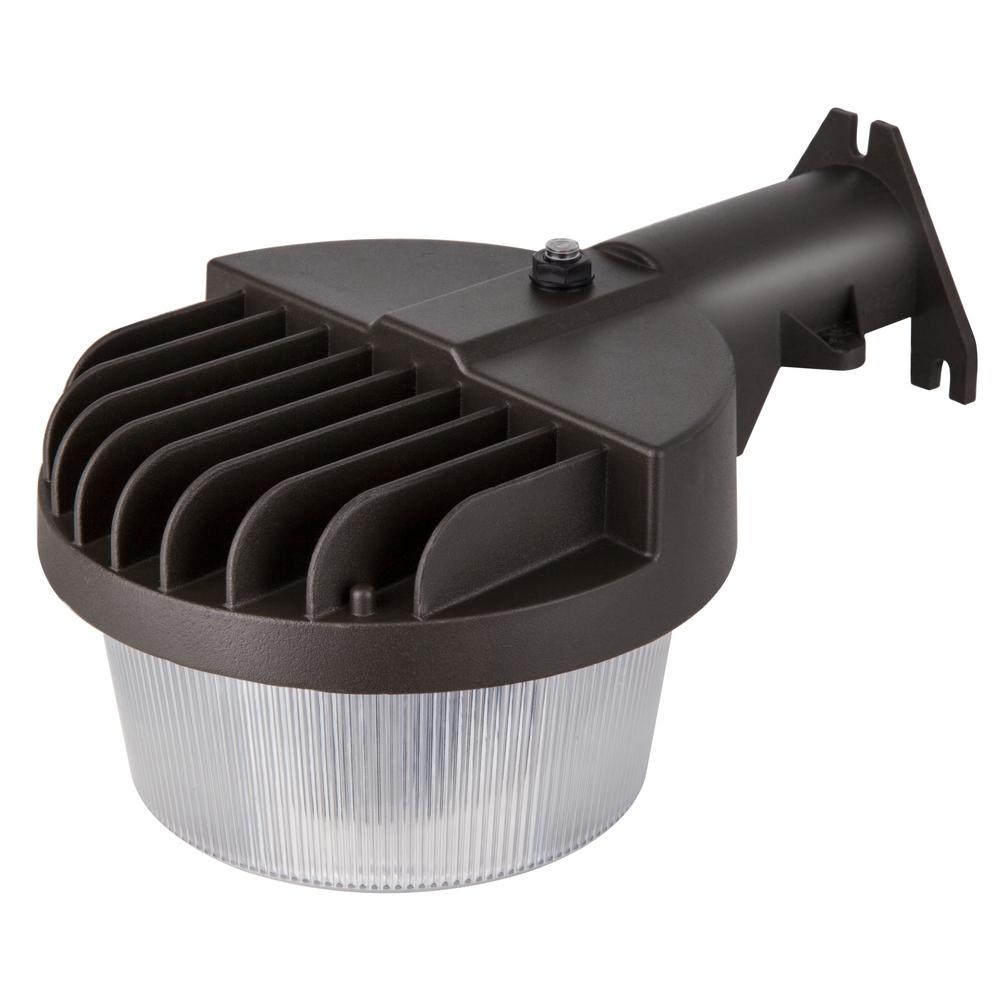 Line Voltage Flood Lights Outdoor Security Lighting The Home Depot Dusk To Dawn Barn Light 40 Watt 360 Black Outdoor Integrated Led