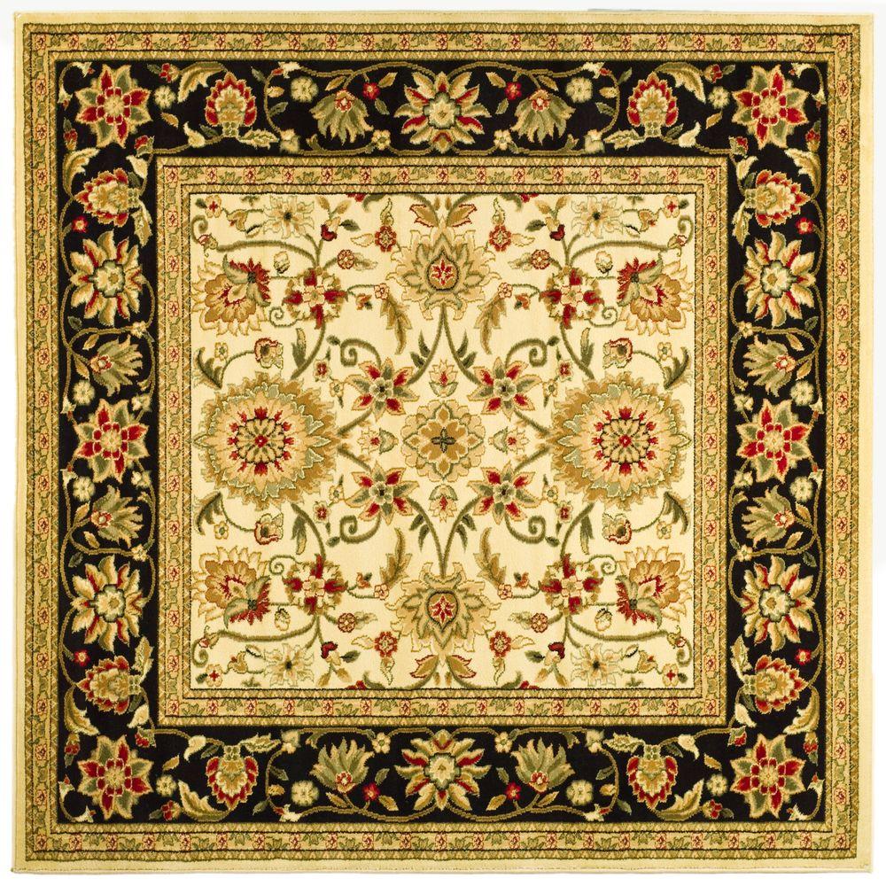 Safavieh Lyndhurst Ivory/Black 6 ft. x 6 ft. Square Area RugLNH212B6SQ The Home Depot