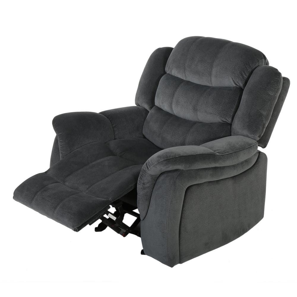 Noble House Hawthorne Steel Fabric Glider Recliner 7155 The Home Depot