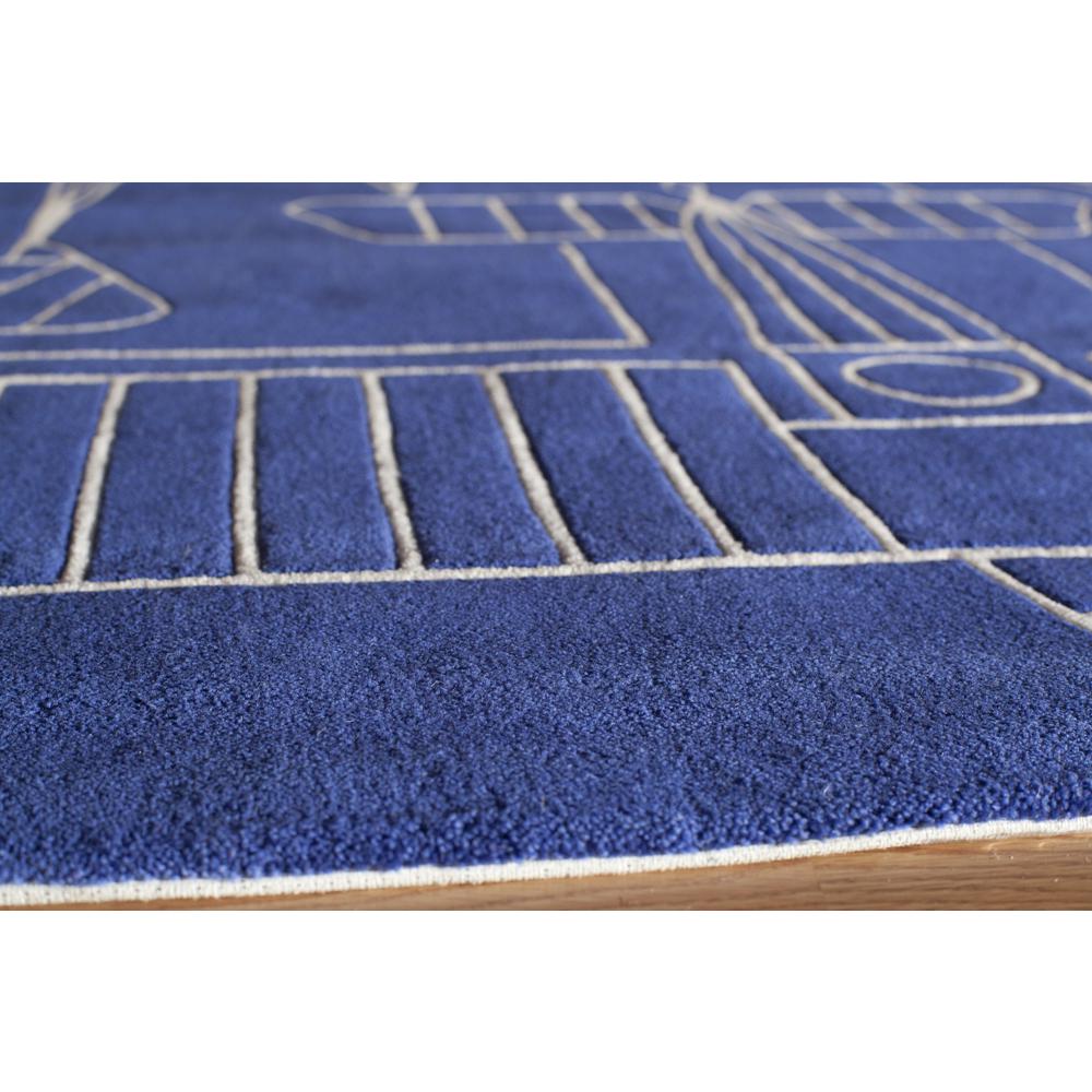 navy blue kids rug