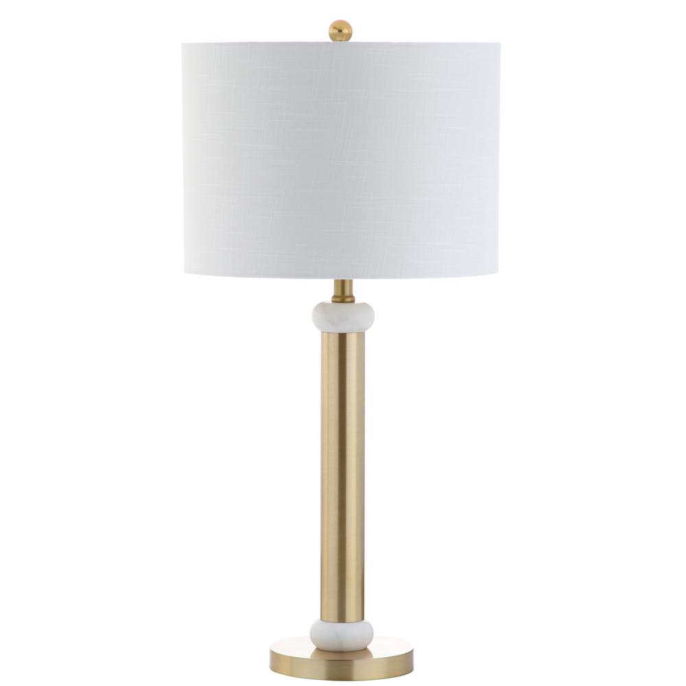 Gold/White Metal/Marble LED Table Lamp 