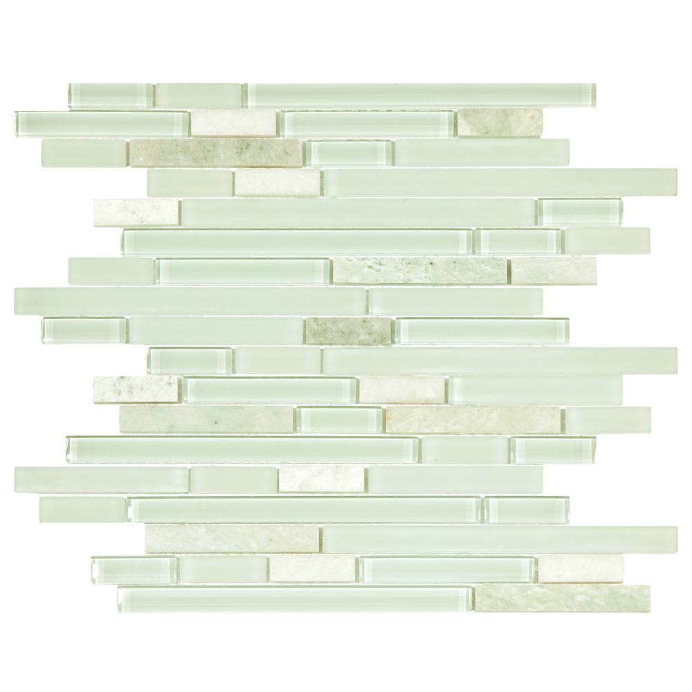 Green Mosaic Tile Tile The Home Depot