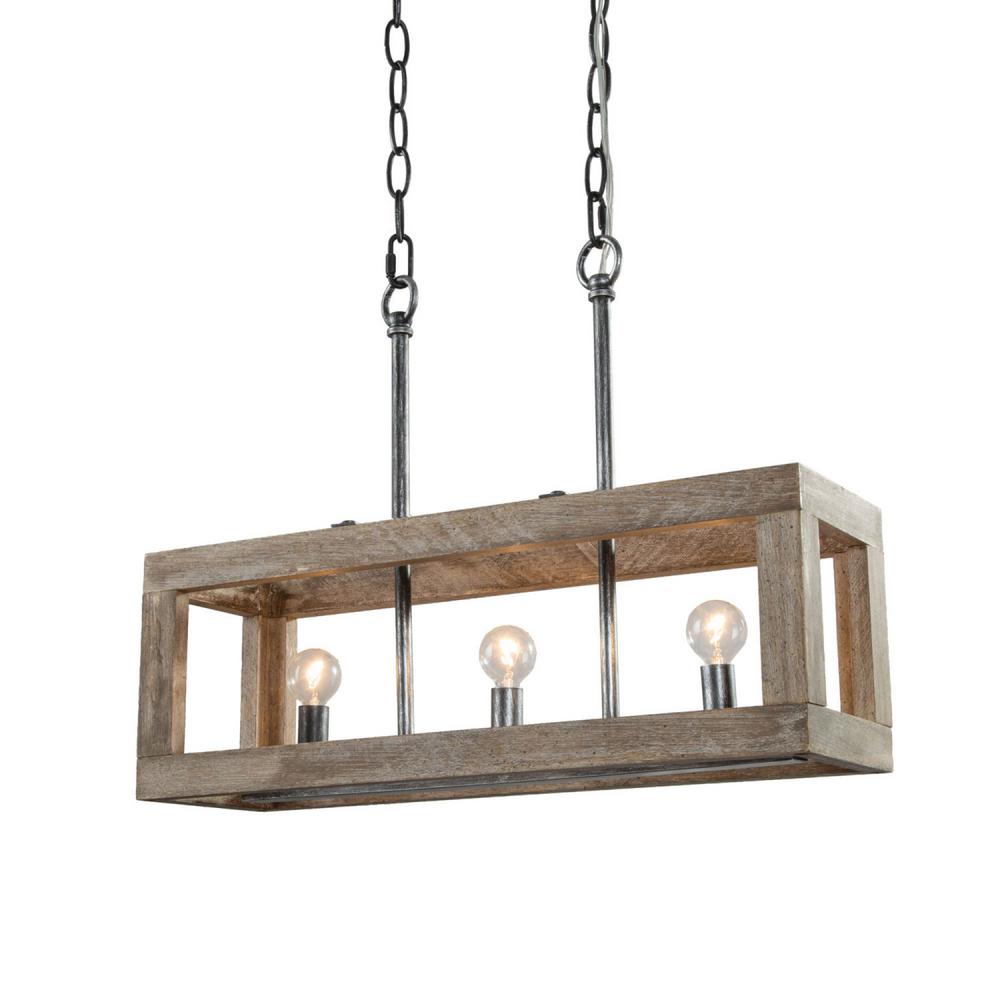 modern farmhouse rectangular chandelier