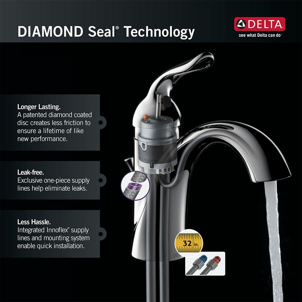 Delta Collins Lever Single Handle Standard Kitchen Faucet In