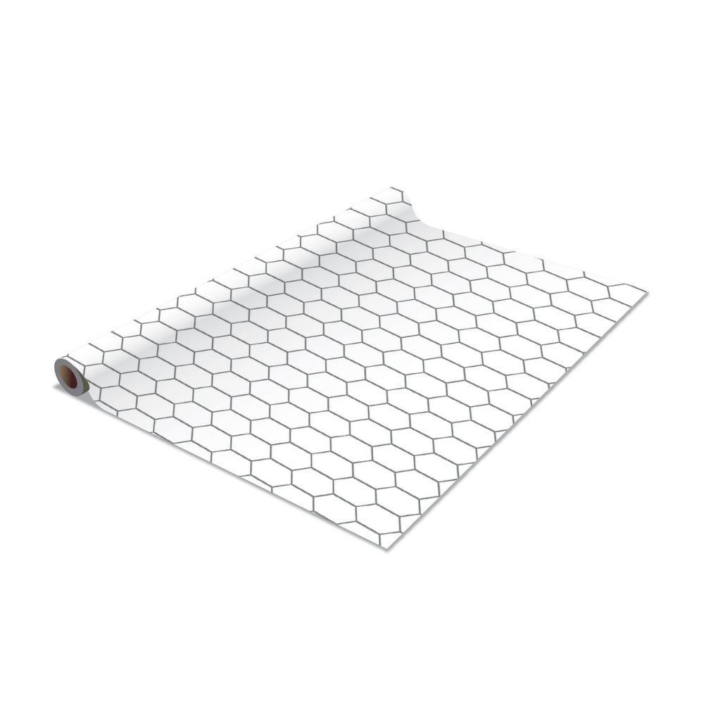 Simplify 2 Pack Honeycomb Self Adhesive Shelf Liner In White 26522 Self Adhesive Shelf Liner