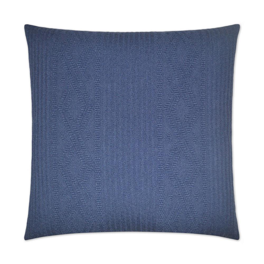 Knit Navy Feather Down 24 In X 24 In Standard Decorative Throw Pillow   Throw Pillows 2509 N 64 1000 