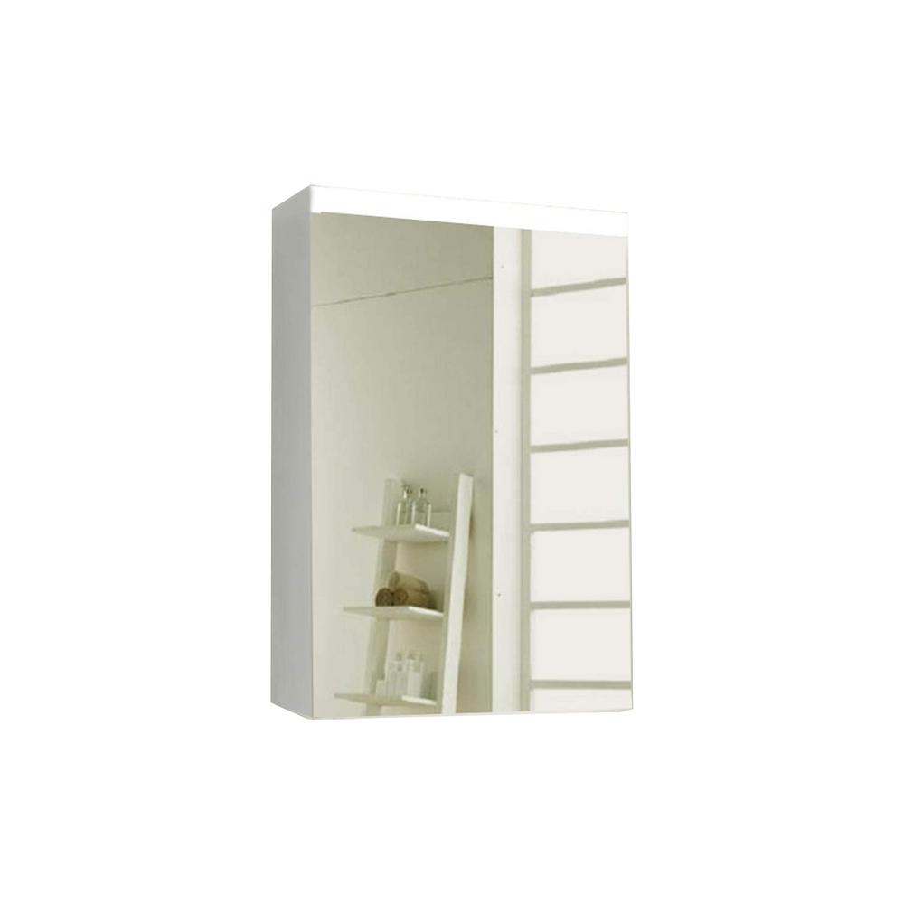 Matrix Decor Bathroom 20 In X 30 In Surface Mount Medicine Cabinet With Mirror In Aluminum Md Mc 2030 001 The Home Depot