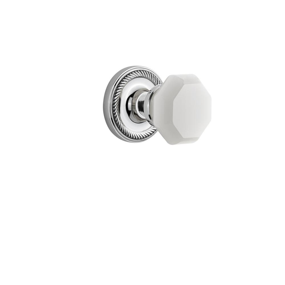 Nostalgic Warehouse Rope Rosette 2 3 4 In Backset Bright Chrome