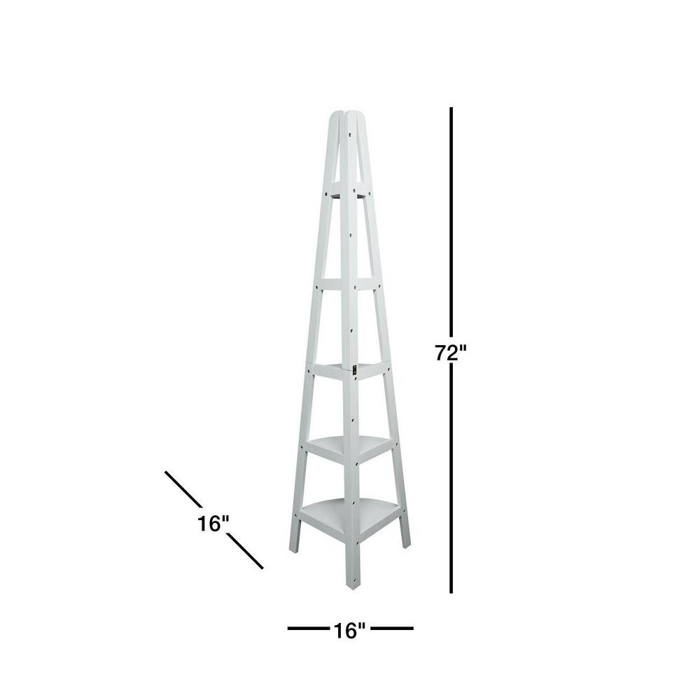 Featured image of post Corner Ladder Shelf White - Approx 1.9m tall, 0.57m wide and 0.34m deep.